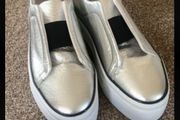 trainers Bnwt alpe silver slip on trainer rrp 180