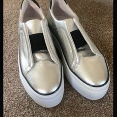 trainers Bnwt alpe silver slip on trainer rrp 180