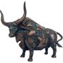 Large Abstract Bull (35cm)  - Patinated Bronze Image 3