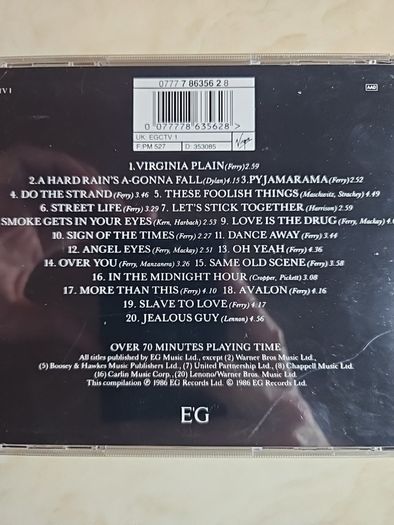 Bryan Ferry , Roxy Music CD  - 20 Greatest Hits