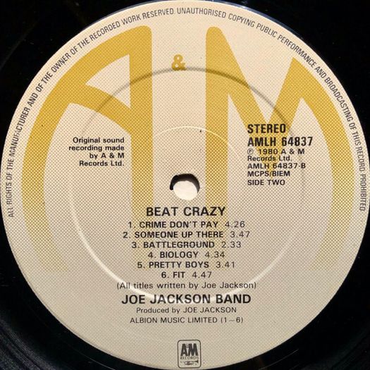 Joe Jackson  Beat Crazy