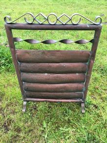 Antique copper firescreen