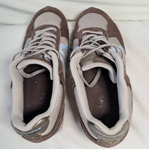 skechers athletic trainers size 5.5 eu 38.5 brown suade in excellent condition