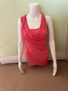 Salmon pink Jane Norman top