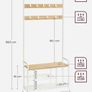 Coat Rack with Bench Image 3