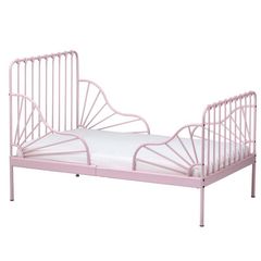 IKEA MINNEN Kids Girls Single Extendable Bed and mattress.