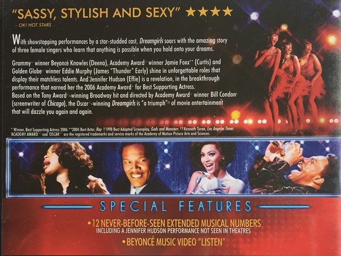 Dreamgirls [2006] Jamie Foxx, Beyonce Knowles, Eddie Murphy & Jennifer Hudson [Movie DVD] Academy Award Winner