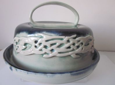 Ceramic Celtic Cheese Dome from Ken Watters Pottery Listowel Co. Kerry.