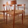 Danish Teak Dining Chairs by Arne Hovmand-Olsen for Mogens Kold, Circa 1960s Mid Century Vintage Retro Image 8
