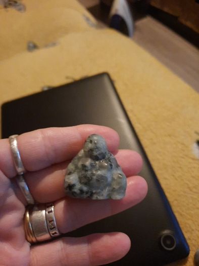 small labrodite buddha stone