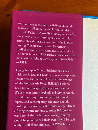 War book: 'Australian Hawk Over The Western Front'