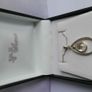 Vintage Sterling Silver 925 "Teardrop " Pendant and Necklace length 21" - 6,58g Image 2