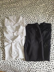 School polo t-shirts , tracksuit bottoms