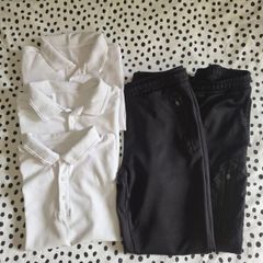 School polo t-shirts , tracksuit bottoms