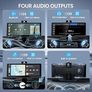 10.26'' Wireless Carplay & Android Auto, Apple Car play Screen with 4K Front & 1080P Rear Camera, Car Tablet Pro Max Touchscreen, 64G with GPS Navigation, Airplay, Mirror Link Image 4