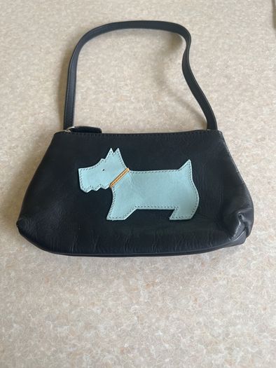 Ladies Radley Black Leatger Small Handbag