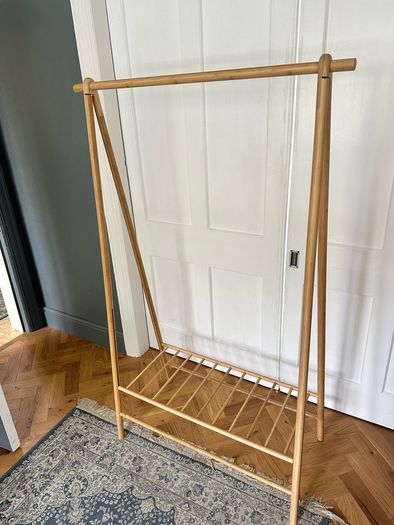 Folding Bamboo Clothes Rail