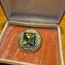 Vintage Celtic Rainbow Glass Brooch Image 9