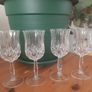 4 crystal wine glasses Image 3