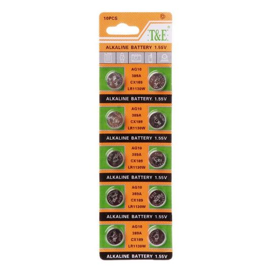 New Pack of 10x AG10 Alkaine Cell Button Coin Battery Batteries 389A CX189 #816
