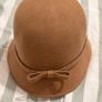 ALDO Camel Felt Hat with Bow One Size Image 2