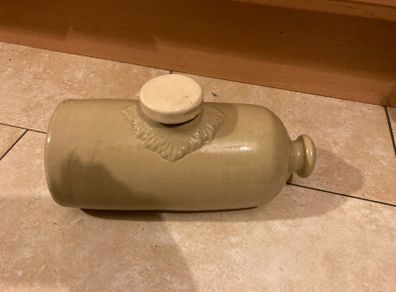 Stoneware hot water bottle