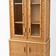 Unique rattan vitrine