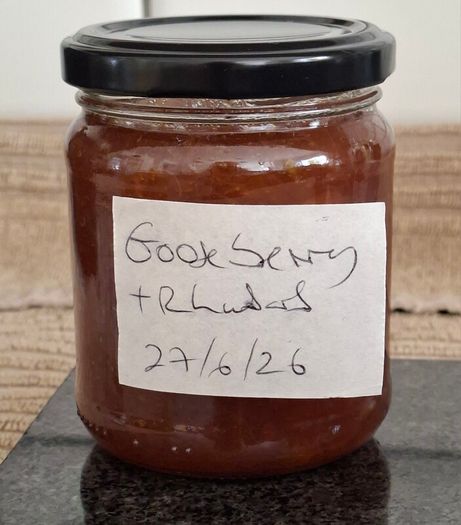 230g Organic Gooseberry and Rhubarb Jam