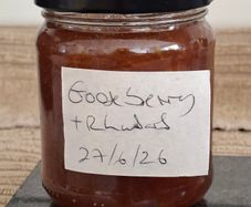 230g Organic Gooseberry and Rhubarb Jam