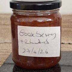 230g Organic Gooseberry and Rhubarb Jam