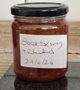 230g Organic Gooseberry and Rhubarb Jam