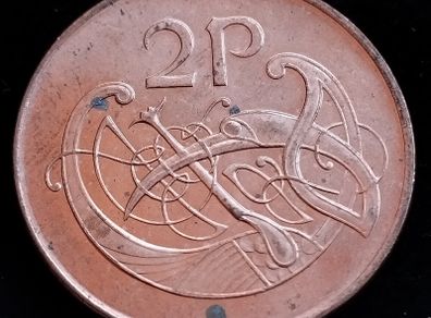 Ireland - 1990 - 2 Pence - Bird - KM.21a - UNC - [2137]