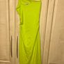 Zara one strap lime ruched midi dress Image 5