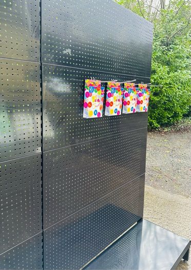 Black Pegboard Exhibition / Shop Display Stand Module