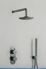 Aqua 2 outlet concealed shower kit with pencil handset