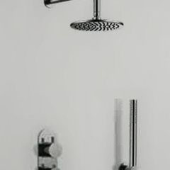 Aqua 2 outlet concealed shower kit with pencil handset