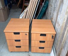 Side desk office drawers