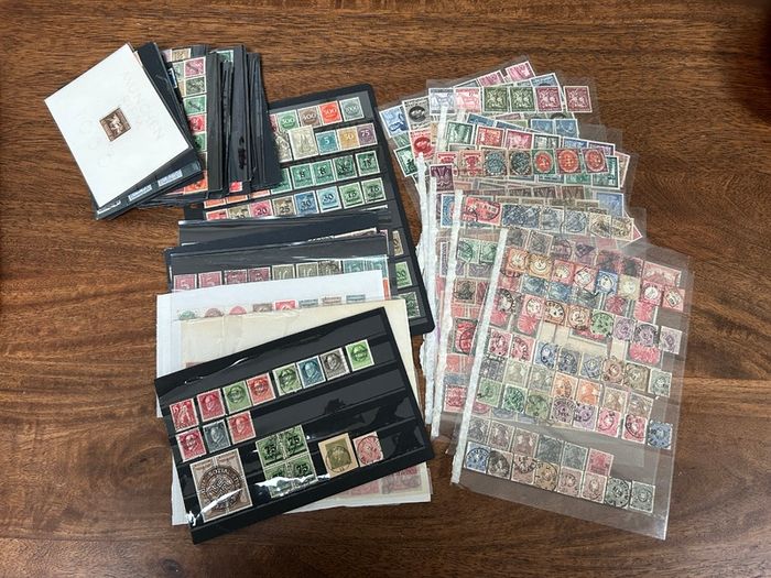 Germany 1872-1945 Reich Collection lot stock 1200+ stamps and 2 Mint sheets