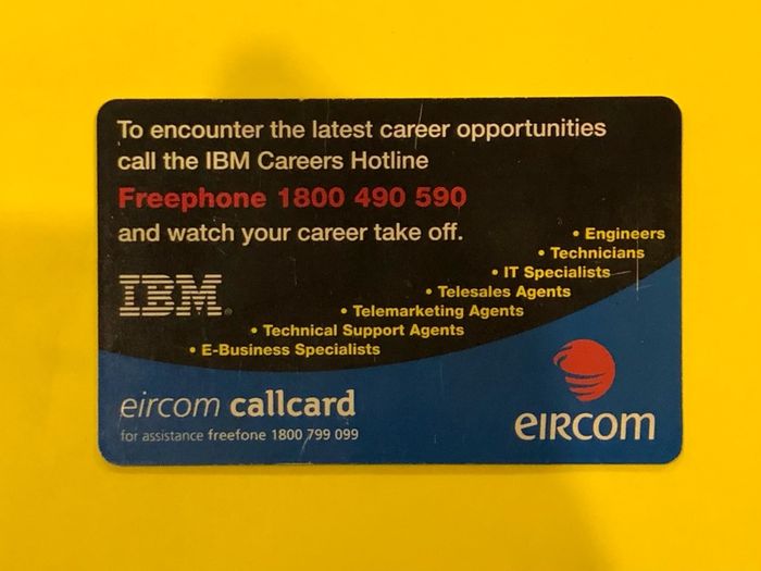 Callcard 1274 IBM