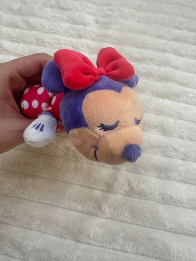 Disney Sleeping Minnie Mouse Mini Cuddleez approx. 6" Plush Used Please see photos