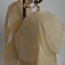 Cream Vanilla Juilette Cascading Floral Petal Clip On Earrings Image 7