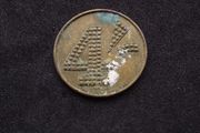 Australian : Antique Miller and Morris 4 Shilling Trade Token - Counter-Stamped J. M. Club