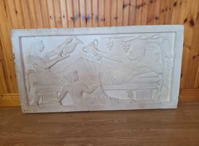 Irish plaster Sculpture Vintage Antique Greek Roman Plaster relief plaque