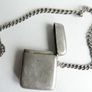 Antique Sterling Silver Vesta Match Case Pendant Necklace 46,86g Image 3