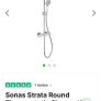 Sonas Strata Round Thermostatic Shower kit Image 2