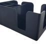 Black Classic Bar Caddy - Cocktail Napkins Accessories Holder Caddies, Table Storage Organiser, Bar Condiment Caddy, Straw Holder Image 2