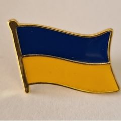 Ukraine Flag Enamel Pin Lapel Badge