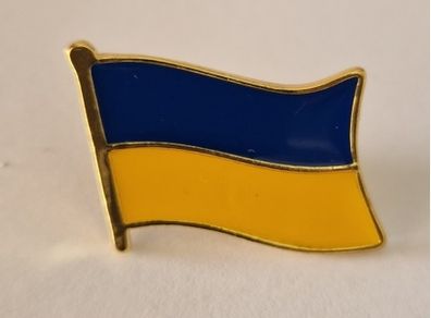 Ukraine Flag Enamel Pin Lapel Badge