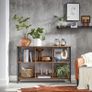 6 Tier Bookcase Open Storage Shelf Office Living Room Bedroom 120 x 33 x 80 cm Image 2
