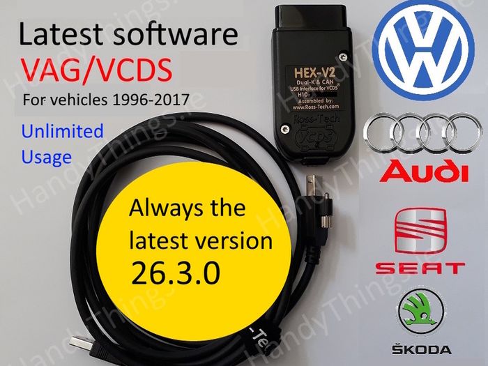 Vag Com / Vcds / Vagcom 26.3.0 - FREE Upgrades